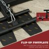 Lat Pulldown Machine with Dual Cable and Foot Flip-Up (Plate Loaded)