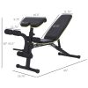 Adjustable Weight Bench with Preacher & Leg Curl / Leg Ext Attachments