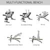 Adjustable Weight Bench with Preacher & Leg Curl / Leg Ext Attachments