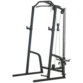 Squat Cage with Dual Plate Loaded Pulley