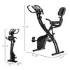 Foldable Stationary Exercise Bike with Resistance Bands