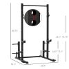 Squat Rack with Pullup Bar and Weight Tree