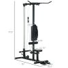 Lat Pulldown Machine with Dual Cable (Plate Loaded)