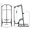 Squat Cage with Dual Plate Loaded Pulley