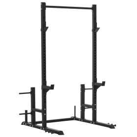 Squat Rack with Pullup Bar and Weight Tree