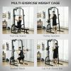 Squat Cage with Dual Plate Loaded Pulley