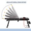 Adjustable Exercise Bench with Resistance Bands