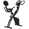 Foldable Stationary Exercise Bike with Resistance Bands