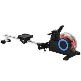 Foldable Rowing Machine (Color: Blue)